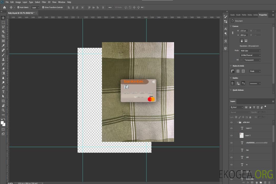 Espagne Bankinter mastercard photolook recto template
